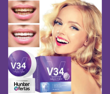 ✨ Polvo Blanqueador de Dientes SADOER V34 – Sonríe con seguridad y frescura ✨