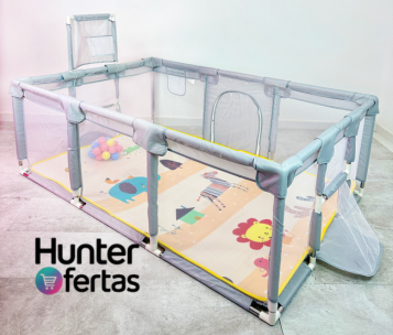 CORRAL DE JUEGOS 180X120 CON TAPETE