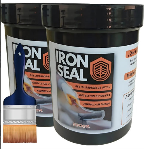 🧱 IRON SEAL COMPRA 1 LLEVA 2 – (INCLUYE 2 BROCHAS) Protección y Restauración Total para tus Metales